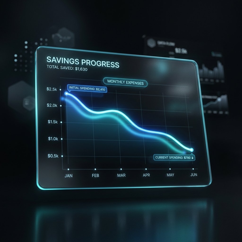 Cost savings graph
